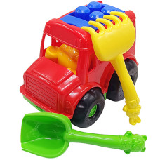 Набор для песочницы с машинкой Colorplast 0091 Автобус-бусик (0091 Red-RT)