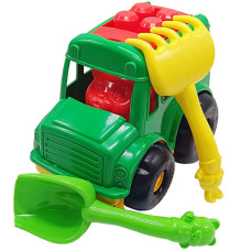 Набор для песочницы с машинкой Colorplast 0091 Автобус-бусик (0091 Green-RT)