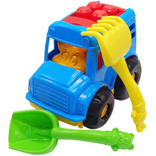 Набор для песочницы с машинкой Colorplast 0091 Автобус-бусик (0091 Blue-RT)