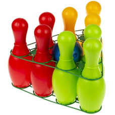 Детский набор для боулинга Colorplast 0732, 9 кеглей и мяч (0732-RT) Детский набор для боулинга Colorplast 0732, 9 кеглей и мяч (0732-RT)