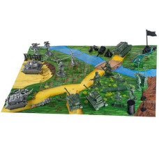 Набор военной техники Colorplast 1-044 K, техника и 54 солдатика (1-044-RT)