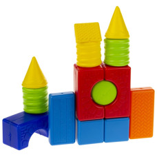 Конструктор с крупными деталями Colorplast 1-072 Мастерок №3, 36 деталей (1-072-RT)