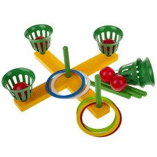 Кольцеброс комбинированный Colorplast 1-075, 5 колец, 5 мячей (1-075-RT)