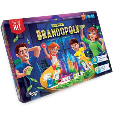 Настольная игра для детей 8 лет Danko Toys G-BrP-01-01U B Брендополия Premium (G-BrP-01-01U-RT)