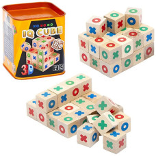 Настольная игра G-IQC-01-01U B IQ Cube с деревянными кубиками, 27 шт. (G-IQC-01-01U-RT)