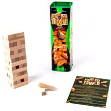 Настольная игра Дженга Danko Toys 7802DT, Vega Power Tower, 56 брусков (PT-01U-RT)