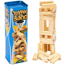Настольная игра Дженга Danko Toys 7903DT, Tower on the Sand, с кинетическим пеком (ST-02-RT)