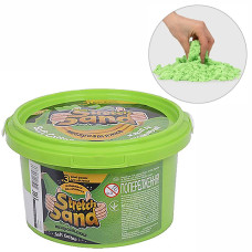 Кинетический песок Danko Toys STS-02-01U G, Зеленый, с формочками, 400 гр. (STS-02-01U(G)-RT)