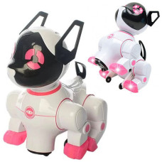 Музыкальная интерактивная собака Defa Toys 8201A D с подсветкой Розовый 20 см (8201A PINK-RT)