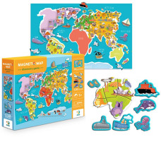 Настольная игра на магнитах DoDo Toys 200201D Карта планеты, 118 магнитов (200201D-RT)