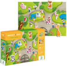 Магнитная игра для детей DoDo Toys 200207 T Зоопарк, 35 фигурок (200207-RT)