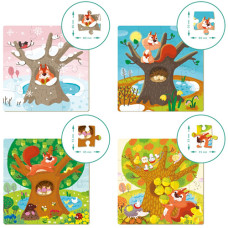 Пазлы 4 в 1 DoDo Toys 300125 P, Времена года (300125-RT)