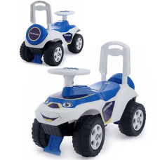 Машинка толокар Полиция Doloni Toys 0141/11 W с бардачком Бело-синий (0141/11-RT)