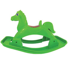 Детская качалка лошадка Doloni Toys 05550/6 пластиковая Зелёный (05550/6-RT)