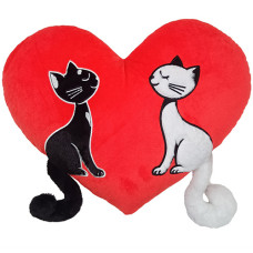 Декоративная подушка FWPCATSDAYNIG25RD Котики день и ночь (FWPCATSDAYNIG25RD-RT)