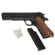 Детский страйкбольный пистолет Galaxy Colt M1911 Classic М черный (G13-RT)