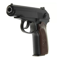 Детский спринговый пистолет Galaxy Макарова ПМ-М с пульками, черный (G29-RT)