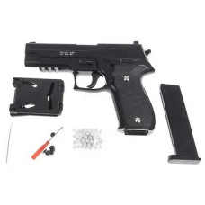 Детский стайркбольный пистолет с кобурой Galaxy SIG Sauer 226 МП с пульками, черный (G26+-RT)