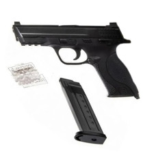 Детский страйкбольный пистолет Galaxy Smith&Whesson MP40 M на пульках, черный (G51-RT)