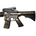 Автомат с мягкими пулями Golden Gun 910GG, M16 PF, с мишенью, 42 см,  (910GG Gold-RT)