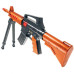 Игрушечный автомат с трещоткой Golden Gun М120 805GG с ножками и гранатой (805GG-RT)