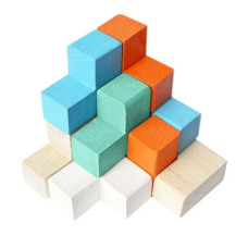 Головоломка куб Igroteco 900170 P из дерева Составь куб на 9 деталей (900170-RT)