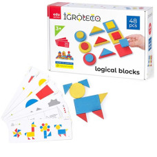 Обучающий набор Igroteco 900408 Логические блоки Дьенеша, 48 деталей (900408-RT)