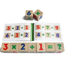 Кубики деревянные с цифрами Igroteco 900736 L на 30 заданий (900736-RT)