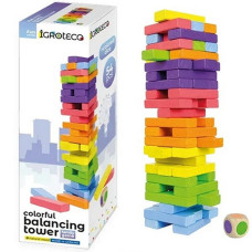 Настольная игра Igroteco 900781 Башня-балансир Дженга, 54 бруска (900781-RT)