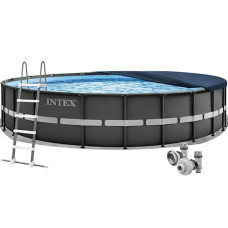Каркасный бассейн Intex Ultra XTR, с лестницей, подстилкой и тентом, 732x132 см (IP-176012) Каркасный бассейн Intex Ultra XTR, с лестницей, подстилкой и тентом, 732x132 см (IP-176012)