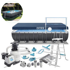 Каркасный бассейн полный комплект Intex, Ultra XTR Frame 732х366 см, 31805 л (26368-INT)