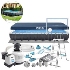 Каркасный бассейн большой Intex, полный комплект, Ultra XTR Frame 975х488 см (26378-INT)