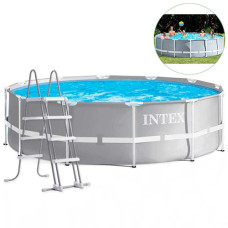 Каркасный бассейн с лестницей Intex, Prism Frame 366х122 см, 10700 л (26718FS-1 New-INT)