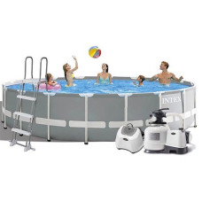 Каркасный бассейн с набором для ухода Intex 549x122 см, песочный насос, лестница, тент, подстилка (IP-172615)