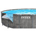 Каркасный бассейн Intex Prism Frame, в наборе лестница, подстилка, тент, химия, 549x122 см (IP-175981)