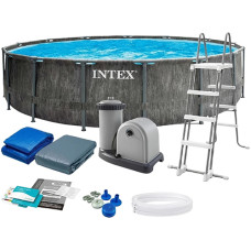 Каркасный бассейн Intex Prism Frame, полный комплект, 549x122 см, 24310 л (26744-INT)