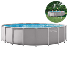 Каркасный бассейн Intex Prism Frame, 610х132 см, 32695 л (IP-171241) Каркасный бассейн Intex Prism Frame, 610х132 см, 32695 л (IP-171241)