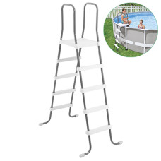 Лестница для бассейна 122 см Intex с высотой бортика 122 см (28067-INT)
