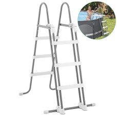 Лестница для бассейна 122 см Intex с высотой бортика до 122 см, складная (28076-INT)