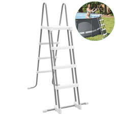 Лестница для бассейна 132 см Intex с высотой бортика до 132 см, складная (28077-INT)