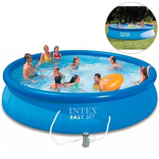 Бассейн надувной для взрослых Intex с фильтром и чашей, 457х84 см, 9792 л (IP-175195)