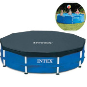 Бассейн каркасный с тентом Intex, Metal Frame Pool 305х76 см, 4485 л (28200-3 New-INT)