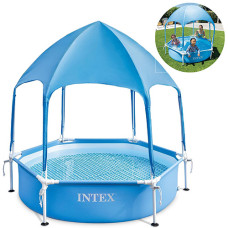Детский каркасный бассейн Intex 28209 с навесом и душем, 183x38 см, 700 л (28209-RT)
