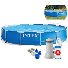 Каркасный бассейн с фильтром Intex, Metal Frame 366х76 см, 6503 л (28212-INT)