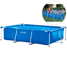 Каркасный бассейн прямоугольный Intex, Metal Frame 300х200 см, 3834 л (28272-INT)