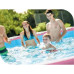 Розовый каркасный бассейн Intex круглый, 244x76 см, каркас, чаша, заглушки (IP-174674)