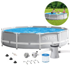 Круглый каркасный бассейн Intex с насосом, 305x76 см, 4485 л (IP-175228)