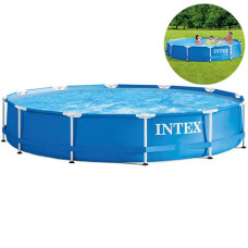 Каркасный бассейн круглый Intex с насосом, 366x76 см, 6503 л (IP-175225)