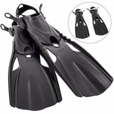Ласты с открытой пяткой Intex, 38-40 р, M-24-26 см, Черный (55634-INT)