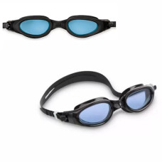 Детские очки для плавания Intex 5569 B, размер L 14+. в футляре. Синий (55692 Blue-RT)